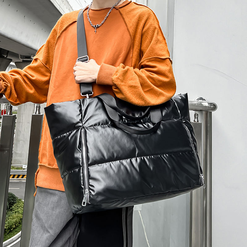 Women Y2k Silver Shoulder Bag  - Down Jacket Packable reseña y precio