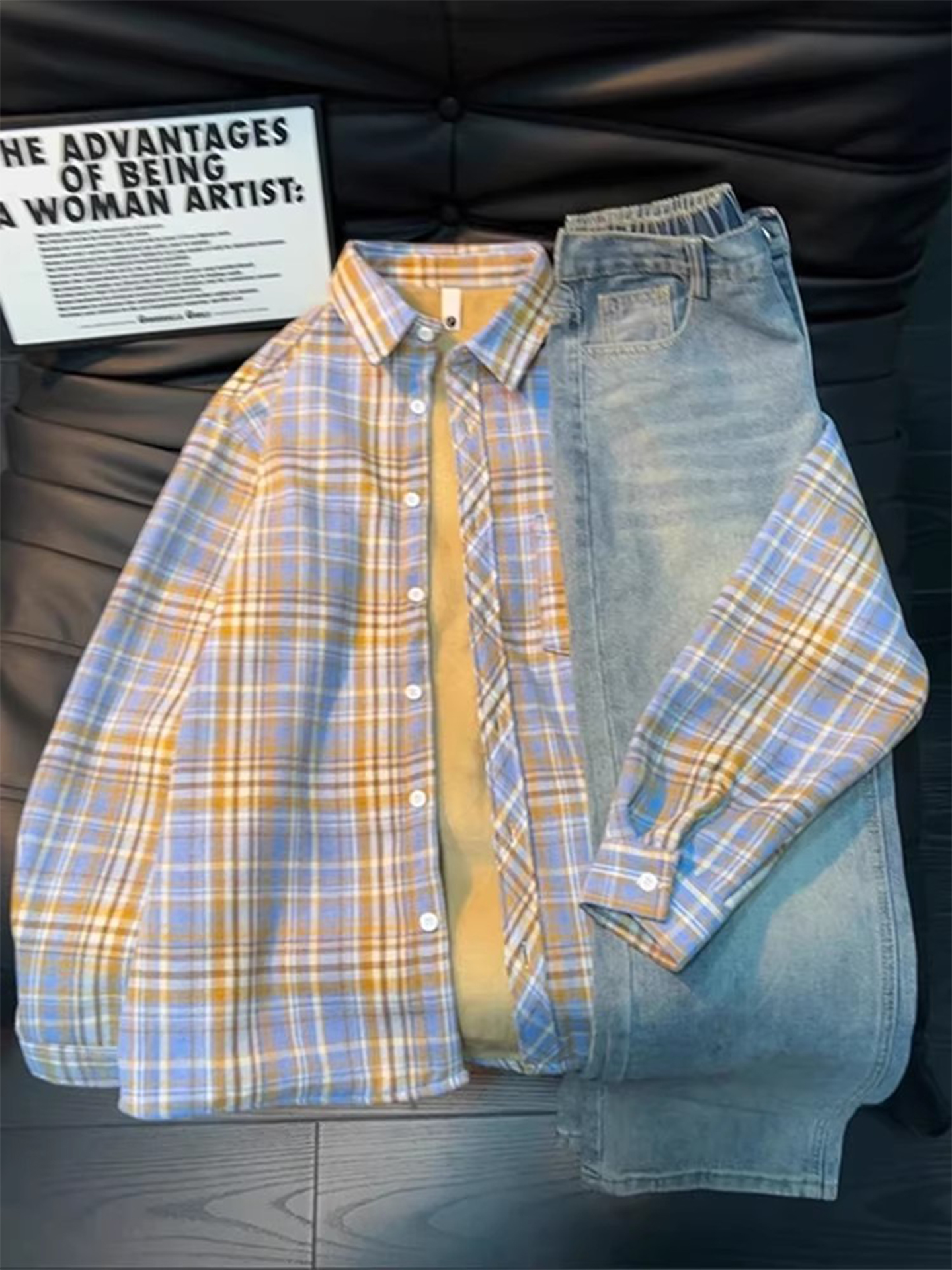 Men's Vintage Plaid Flannel Sh - Flannel Shirt Lined reseña y precio