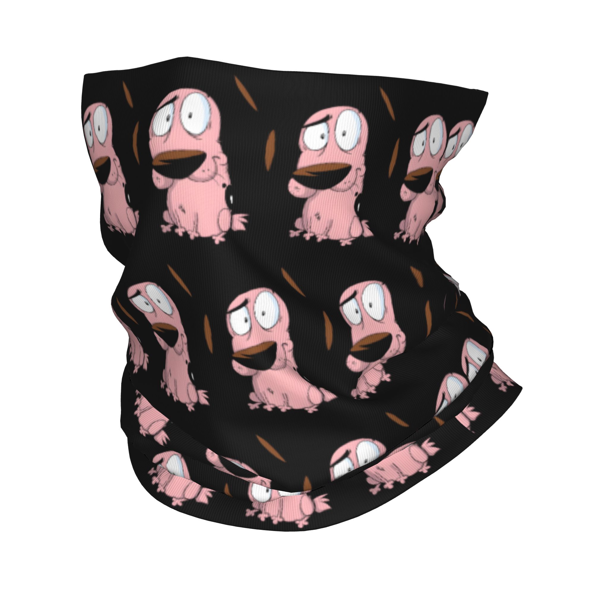 Custom Cartoon Courage Dog Win - Neck Gaiter Fleece reseña y precio