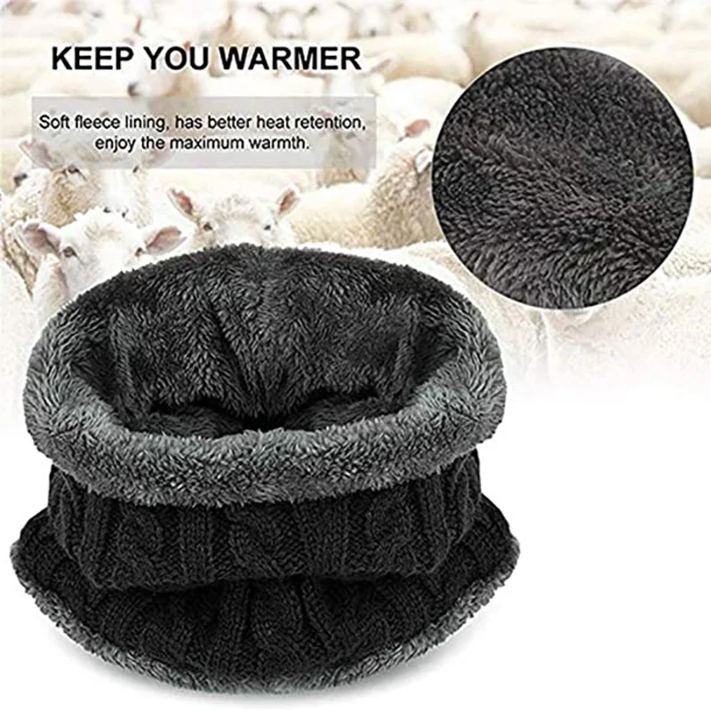 Winter Knit Hat & Scarf Set fo - Wool Scarf Men reseña y precio