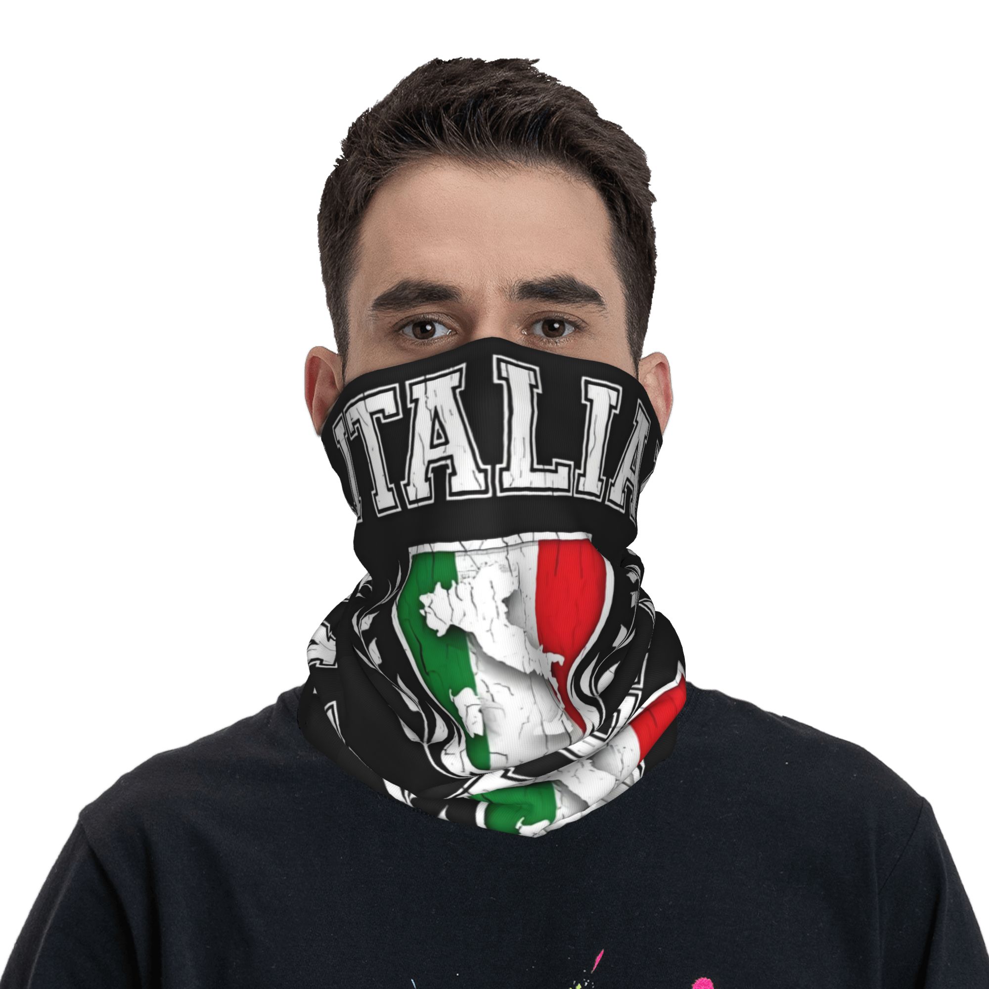 Custom Italy Flag Bandana Neck - Neck Gaiter Fleece reseña y precio