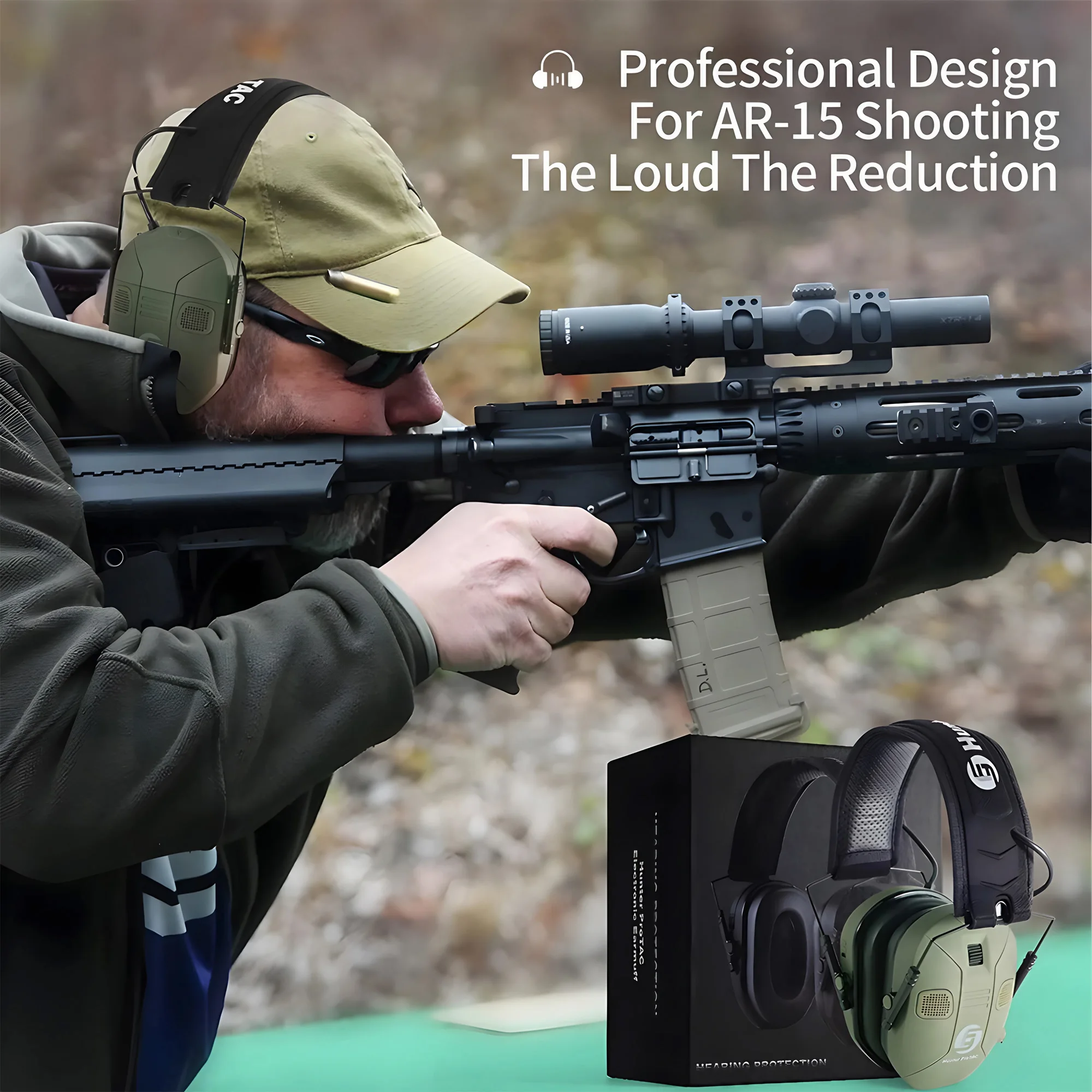 Foldable Tactical Shooting Ear - Earmuffs Foldable reseña y precio
