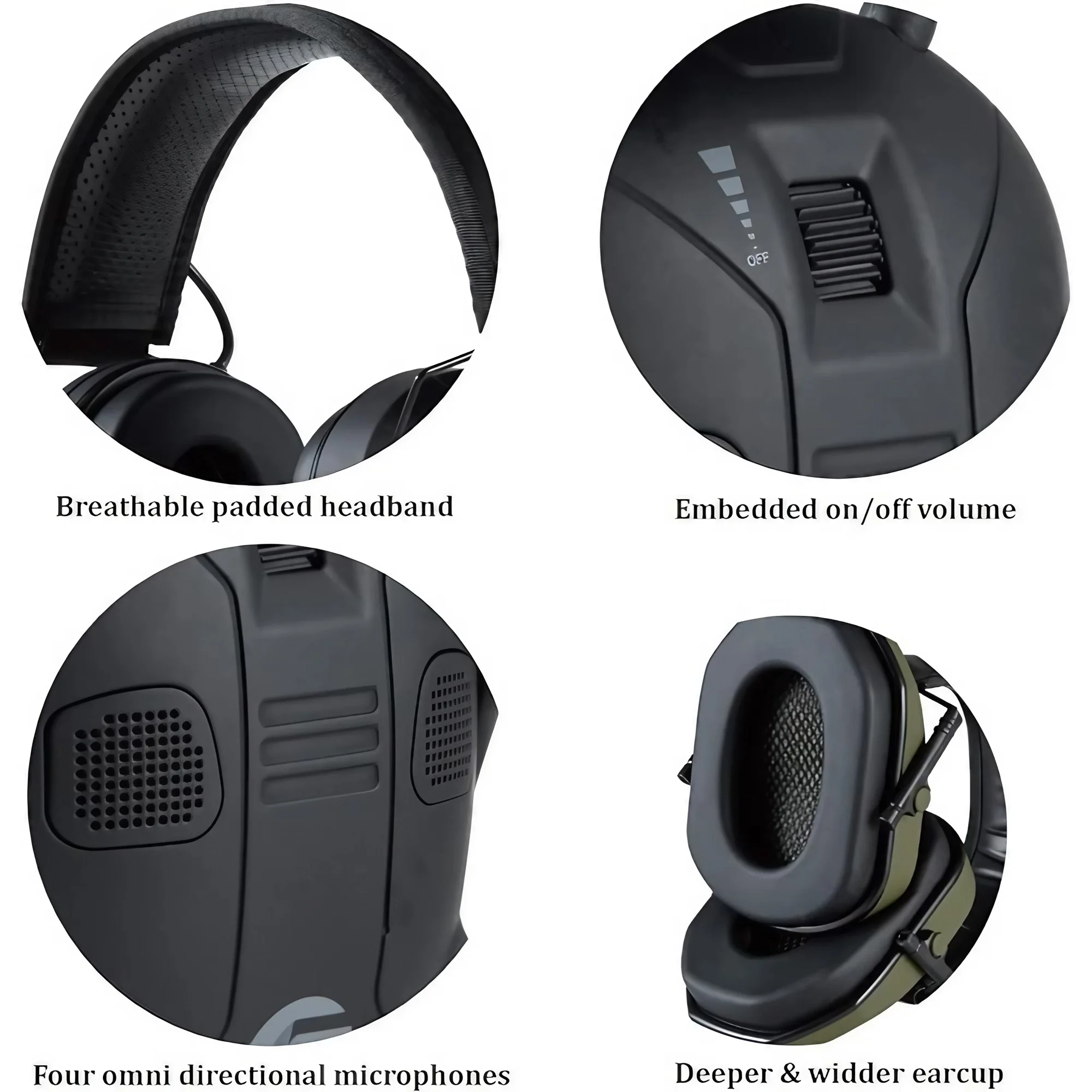 Foldable Tactical Shooting Ear - Earmuffs Foldable reseña y precio