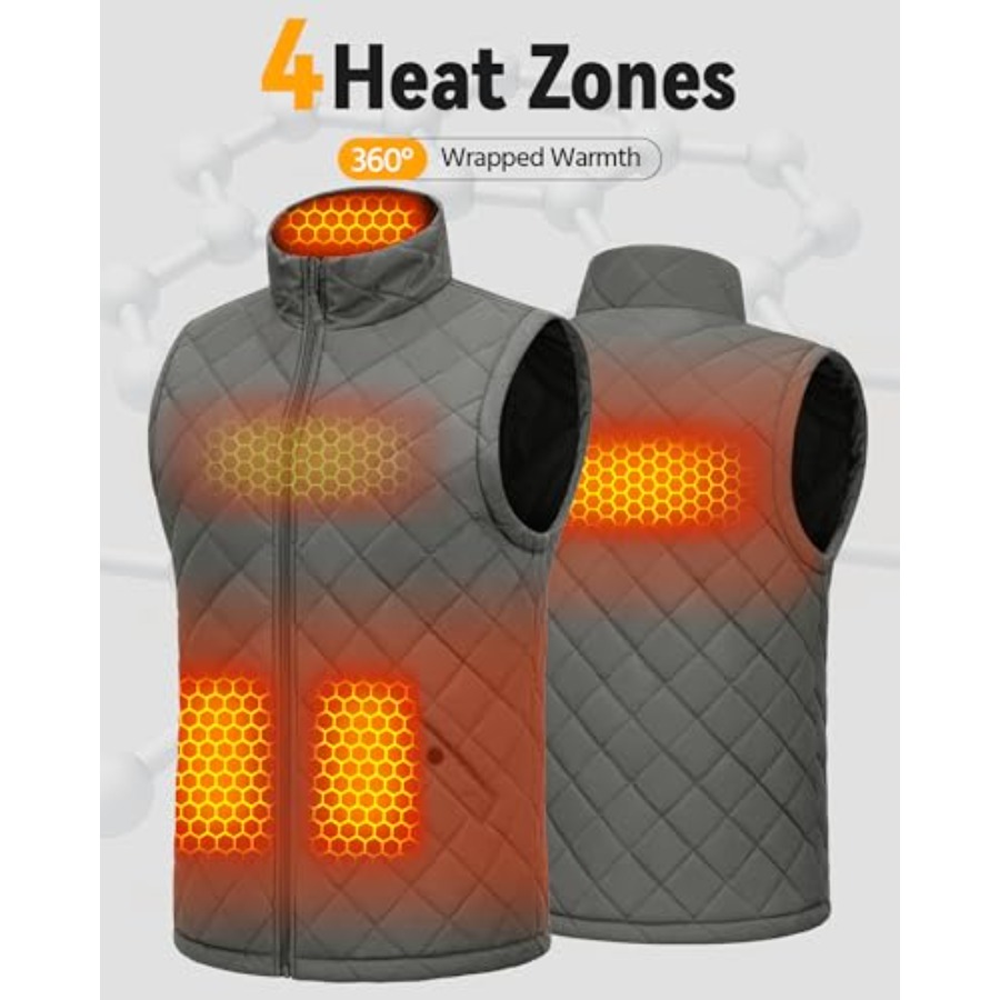 Wulcea Graphene Heated Vest Fo - Heated Vest Battery reseña y precio
