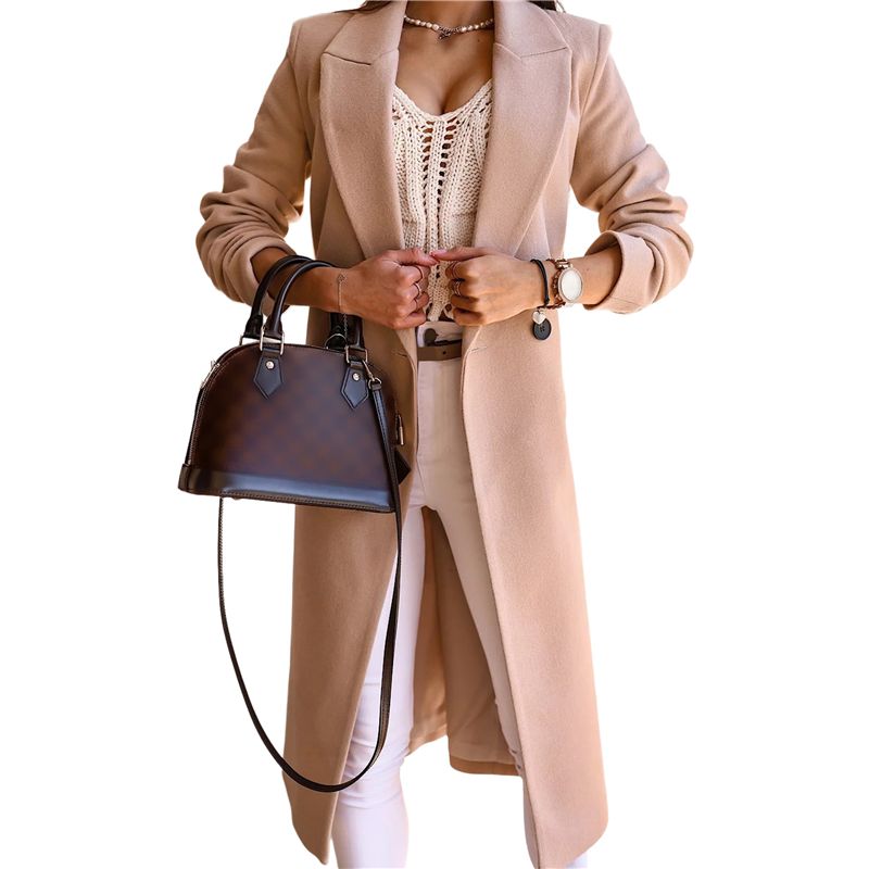 A24F-Women Long Wool Coats For - Wool Coat Peacoat reseña y precio