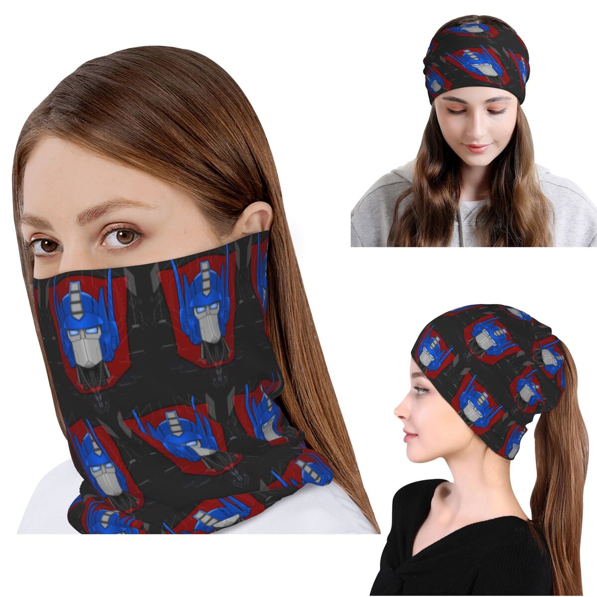 Optimus Prime Bust Bandana Nec - Knit Beanie Hat Warm reseña y precio