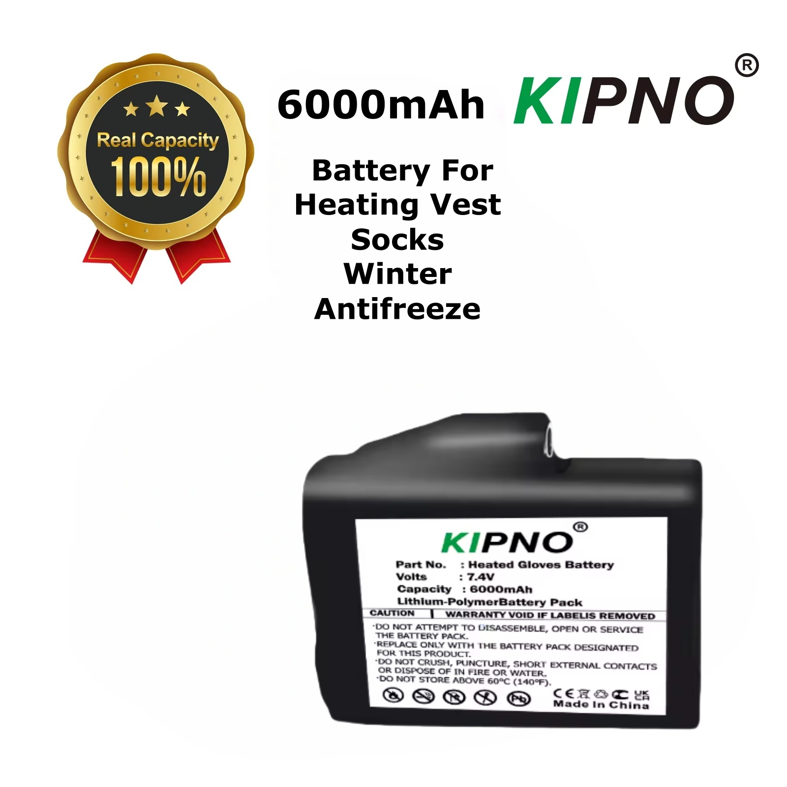 Heated Gloves Battery 7.4V 600 - Heated Vest Battery reseña y precio