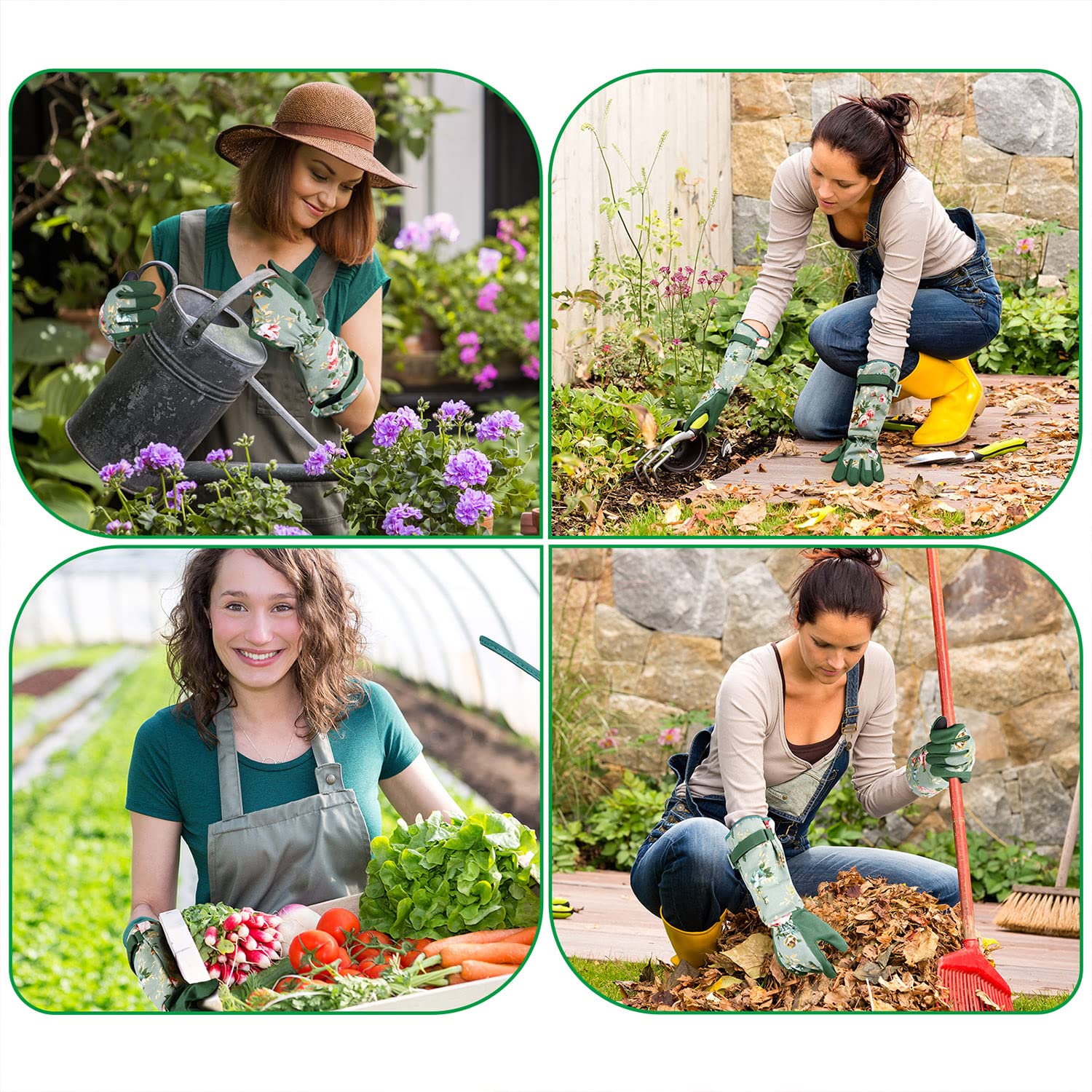 Women's Long Gardening Gloves, - Touch Screen Gloves reseña y precio