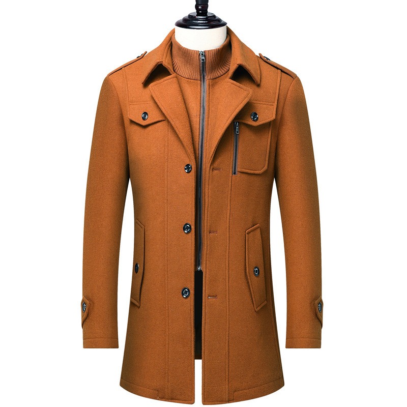 Men's Winter Wool Blend Coat D - Wool Coat Peacoat reseña y precio
