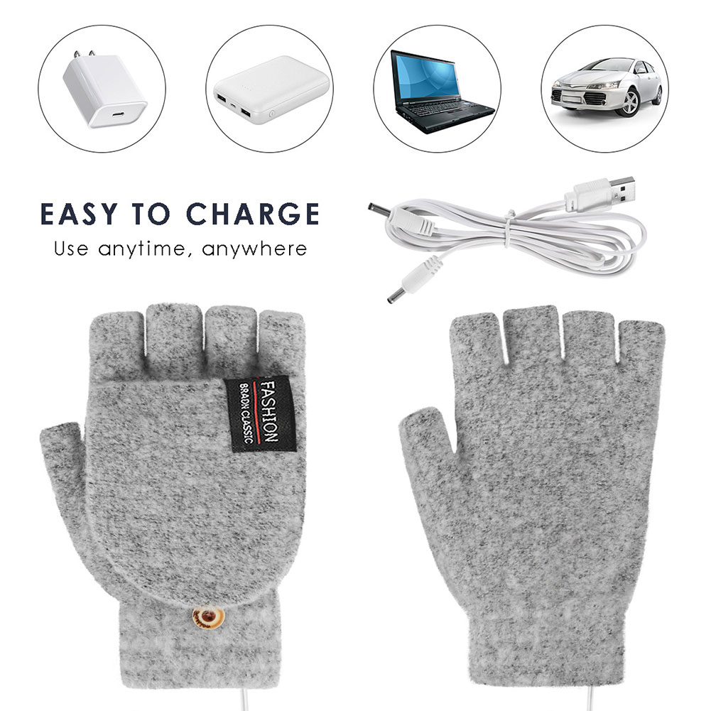 USB Electric Heated Gloves Adj - Touch Screen Gloves reseña y precio