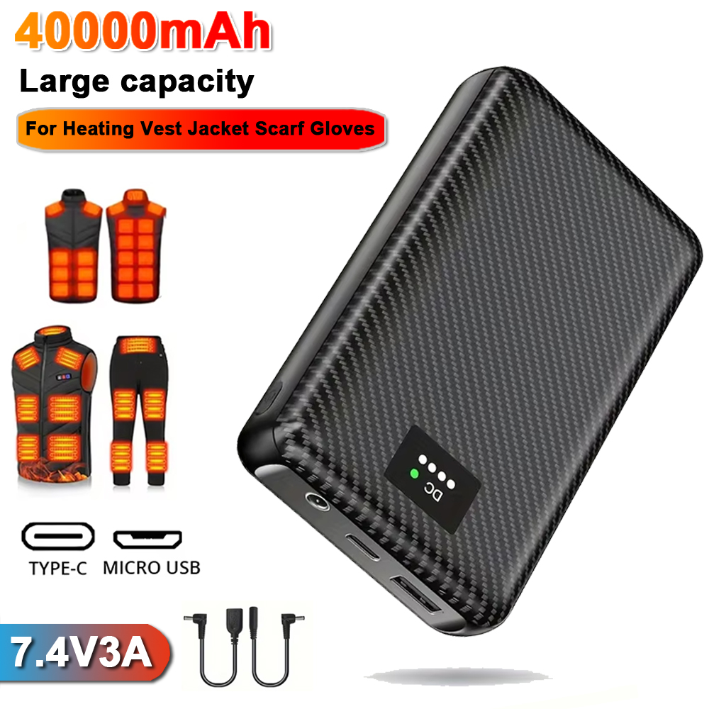 Ranwomen 30000/40000mAh Powerb - Heated Vest Battery reseña y precio