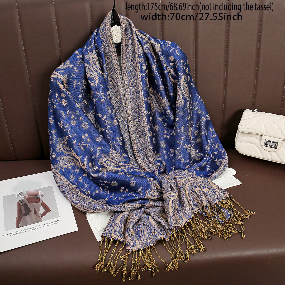 Luxury Brand Autumn Cashmere P - Cashmere Pashmina Wrap reseña y precio