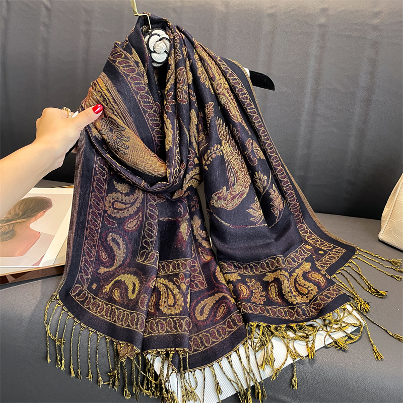 Luxury Brand Autumn Cashmere P - Cashmere Pashmina Wrap reseña y precio