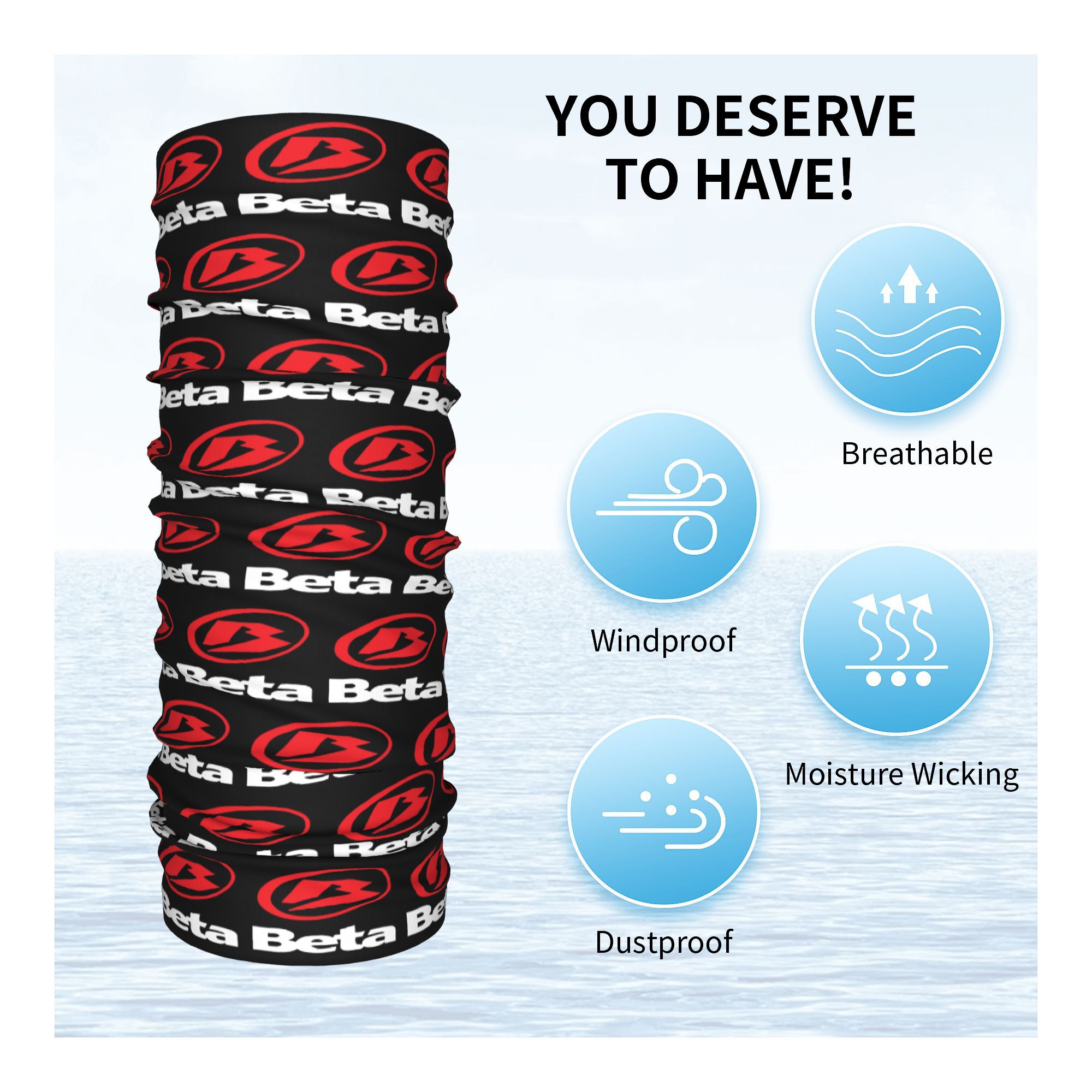 Custom New Motorcycle Racing B - Neck Gaiter Fleece reseña y precio