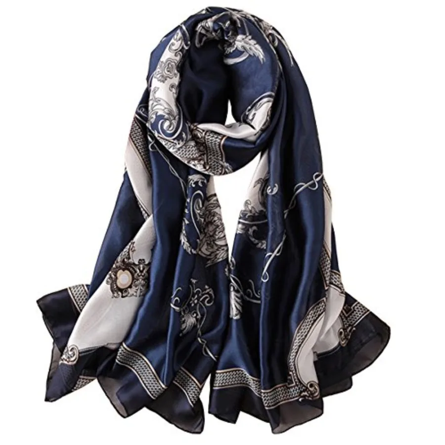 Silk Scarf Mulberry Silk Fashi - Shawl Wrap Winter reseña y precio
