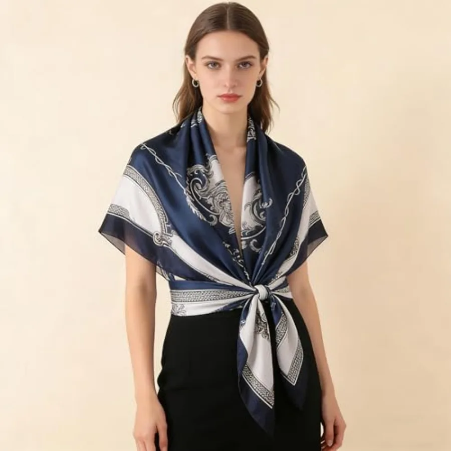 Silk Scarf Mulberry Silk Fashi - Shawl Wrap Winter reseña y precio
