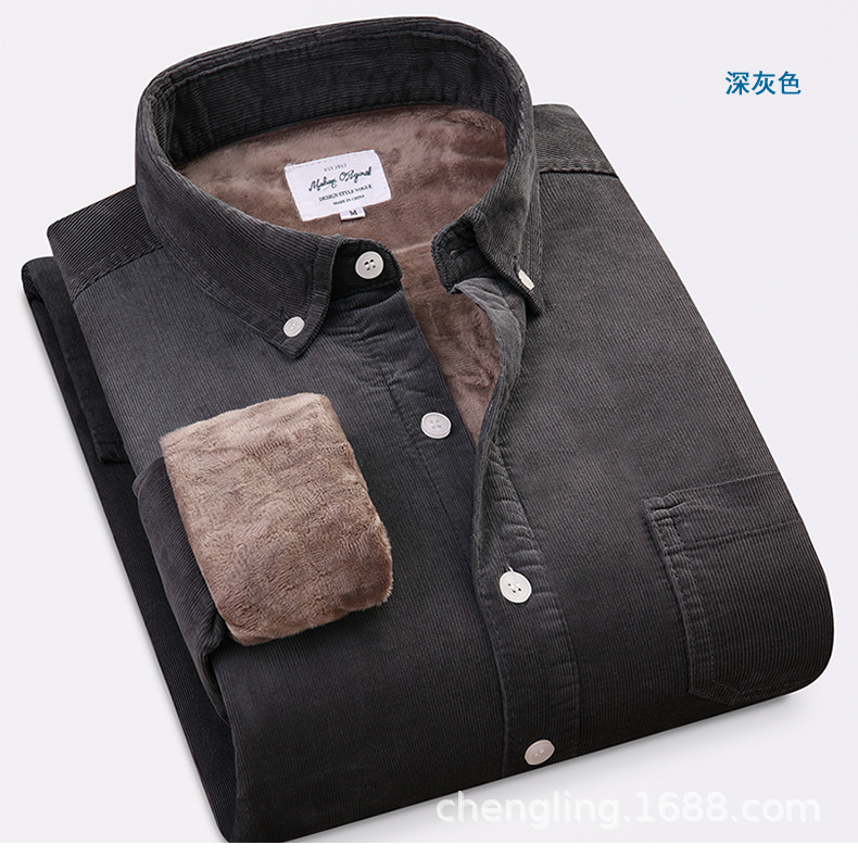Corduroy Warm Shirts Cotton Pl - Flannel Shirt Lined reseña y precio