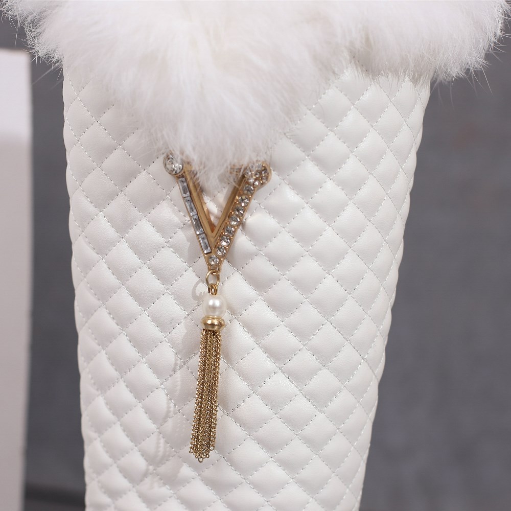 Winter Women Fur Knee High Boo - Waterproof Winter Boot reseña y precio