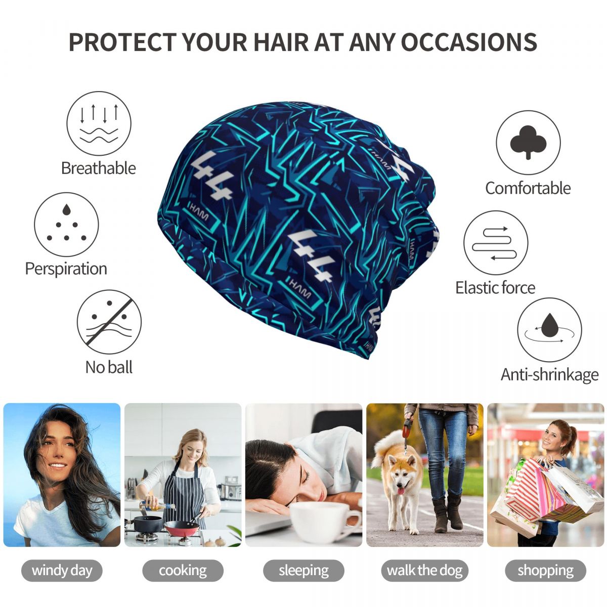 Lewis Hamilton 44 - F1 2024 Ba - Knit Beanie Hat Warm reseña y precio