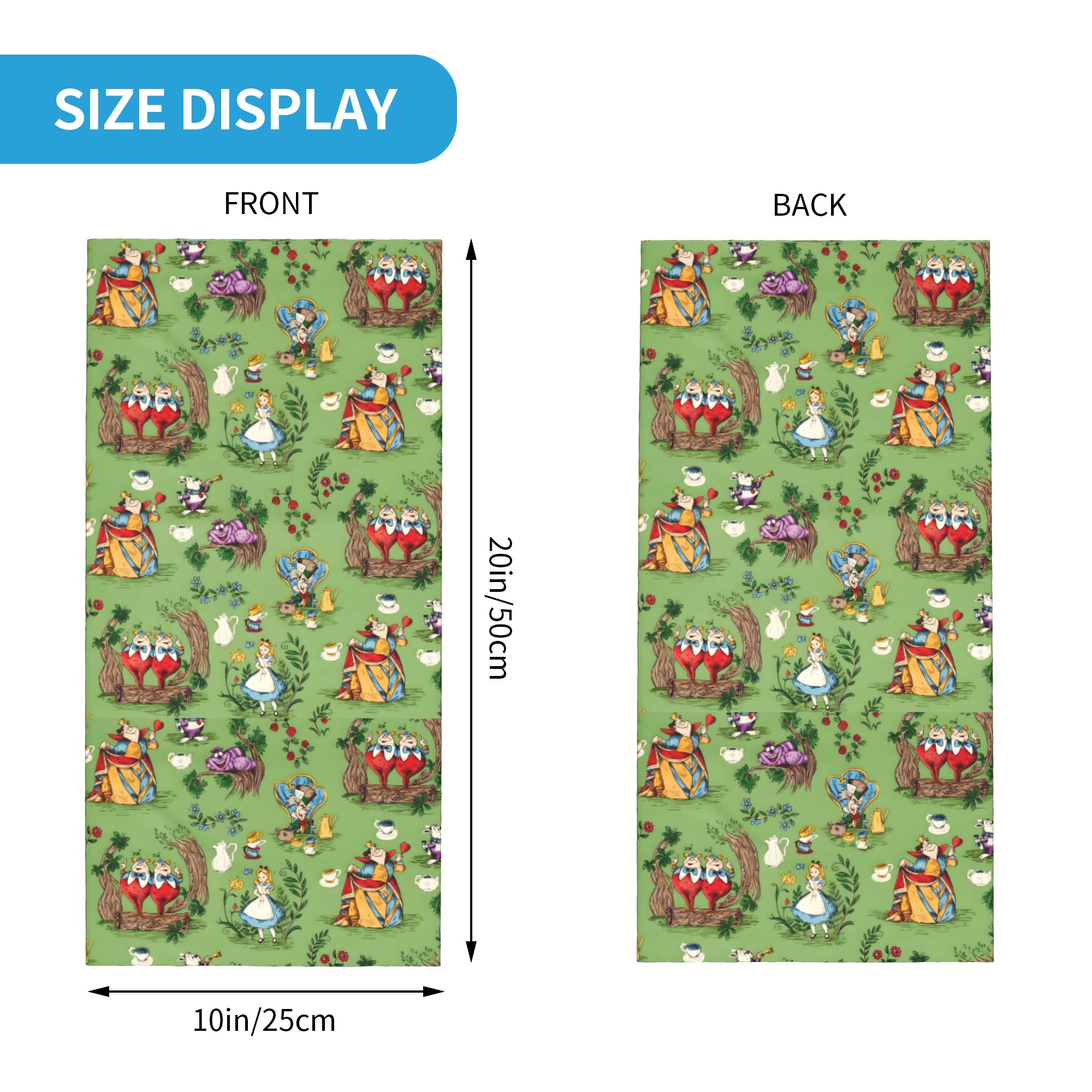 Custom A-Alice in W-Wonderland - Neck Gaiter Fleece reseña y precio