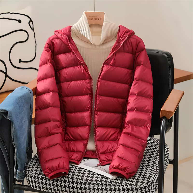 Plus Size Women Hooded Korean  - Down Jacket Packable reseña y precio