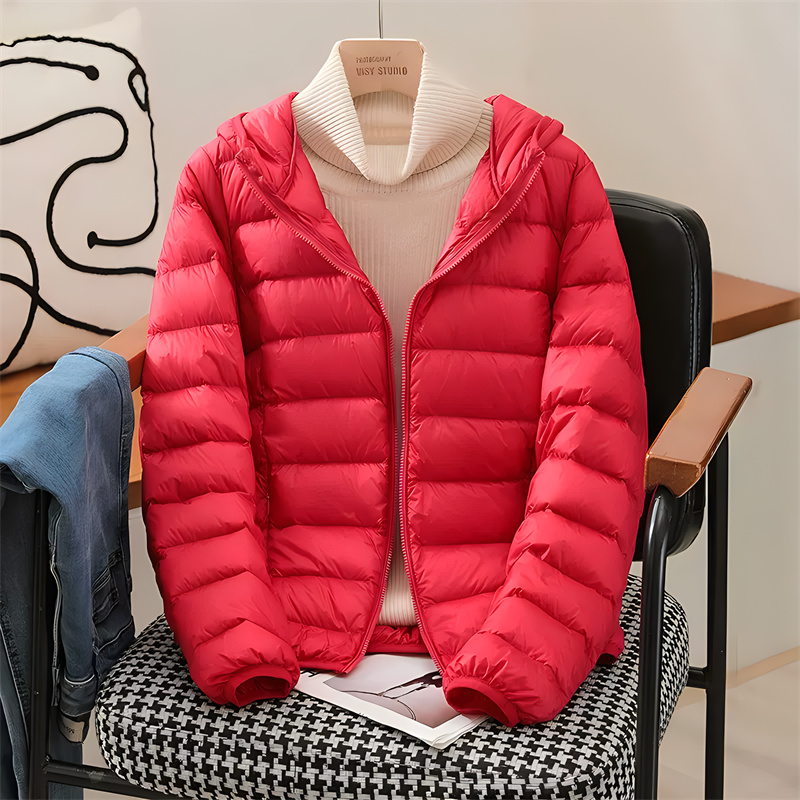 Plus Size Women Hooded Korean  - Down Jacket Packable reseña y precio