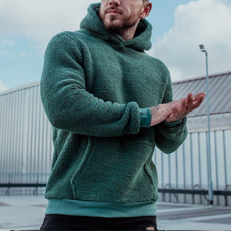Men's Fuzzy Sherpa Sweatshirt  - Sherpa Hoodie Fleece reseña y precio
