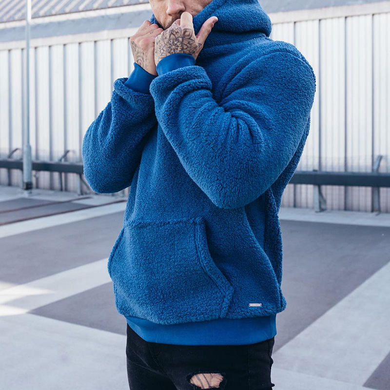 Men's Fuzzy Sherpa Sweatshirt  - Sherpa Hoodie Fleece reseña y precio