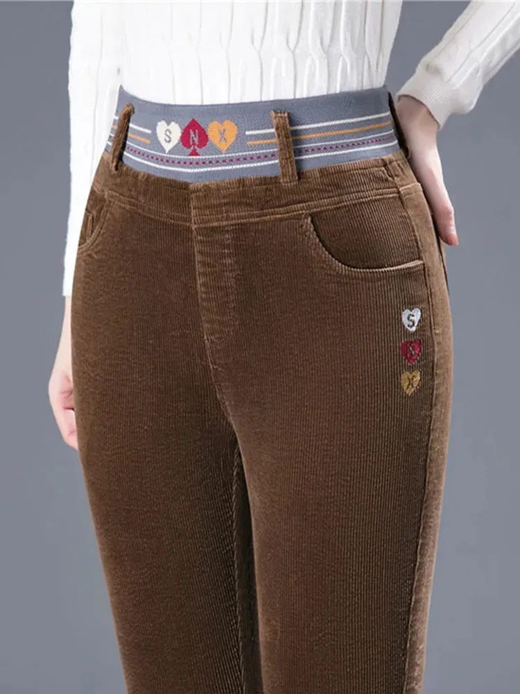 Winter Thicken Plush Lined Pen - Corduroy Pant Warm reseña y precio