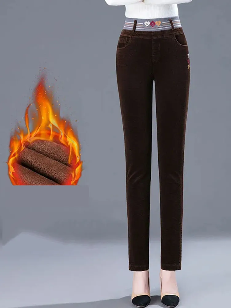 Winter Thicken Plush Lined Pen - Corduroy Pant Warm reseña y precio