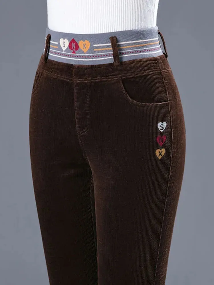 Winter Thicken Plush Lined Pen - Corduroy Pant Warm reseña y precio