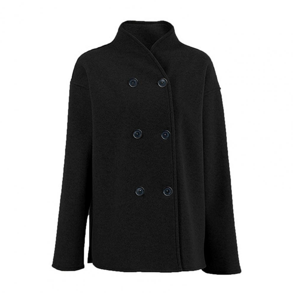Women's Winter Cropped Wool Co - Wool Coat Peacoat reseña y precio