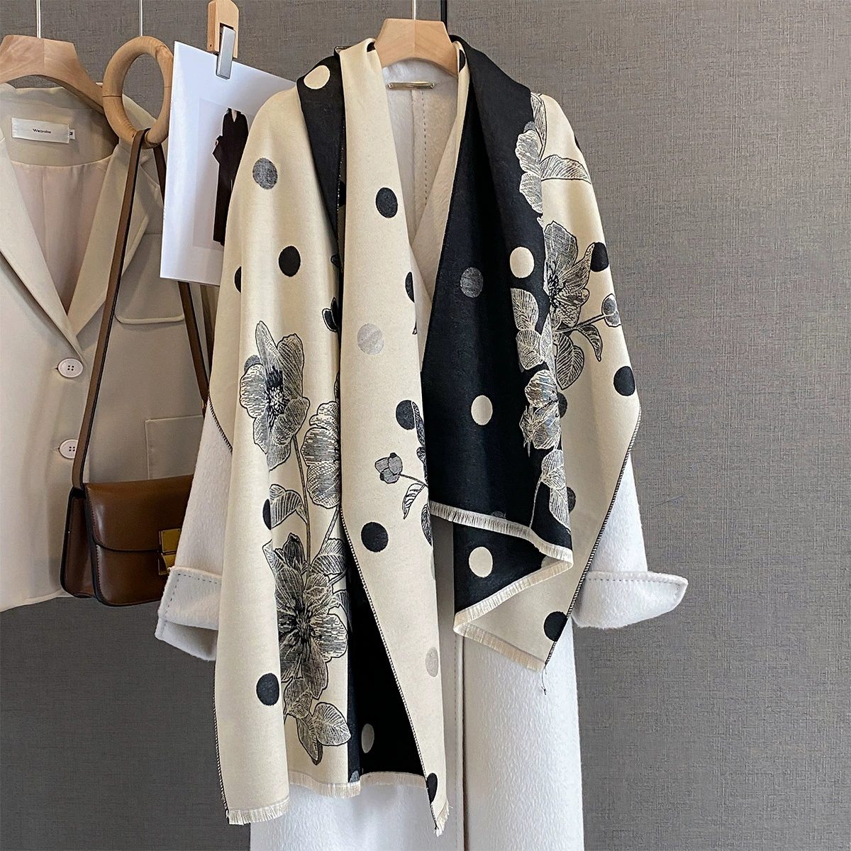 2025 Women Thicken Luxury Wint - Cashmere Pashmina Wrap reseña y precio