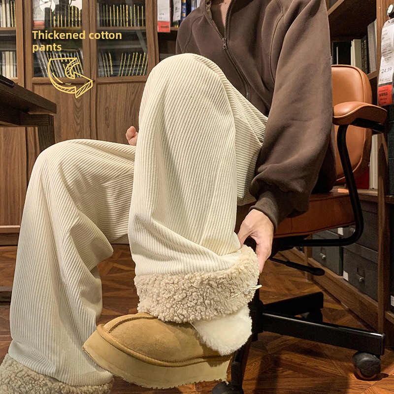 Men's Thickened Fleece Lined C - Corduroy Pant Warm reseña y precio