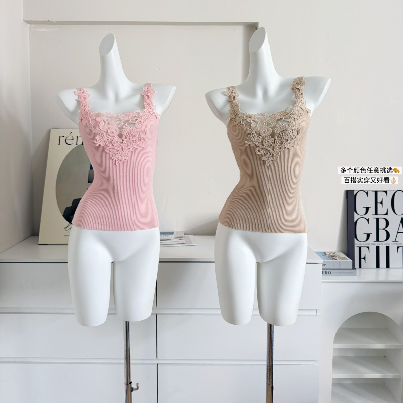 Sexy Lace Trim Camisole Top Ho - Flannel Shirt Lined reseña y precio