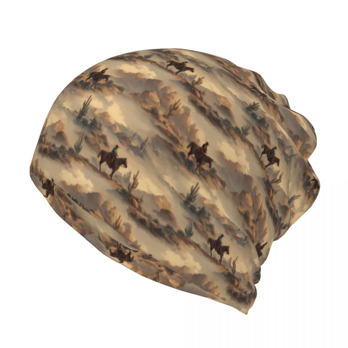 Cowboy In Desert Western Lands - Knit Beanie Hat Warm reseña y precio