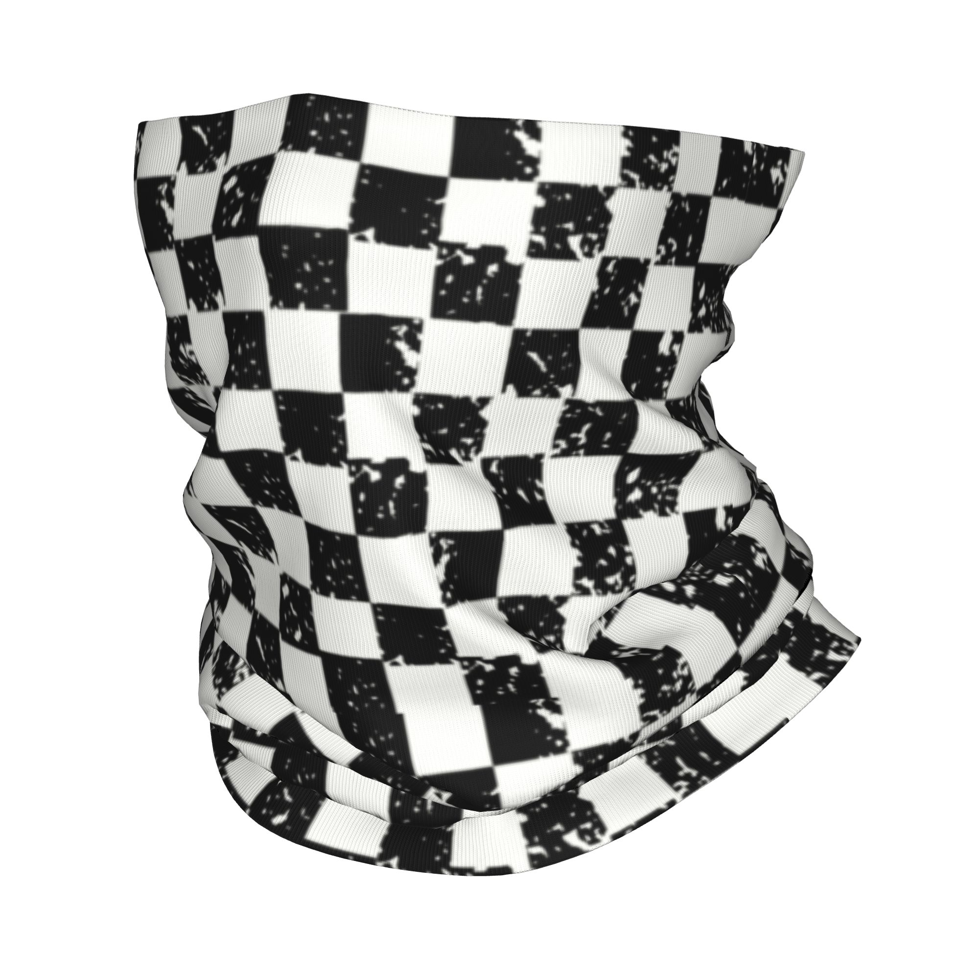 Custom Retro Checkered Flag Wi - Neck Gaiter Fleece reseña y precio