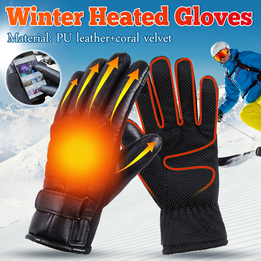 USB Electric Heated Gloves Out - Touch Screen Gloves reseña y precio