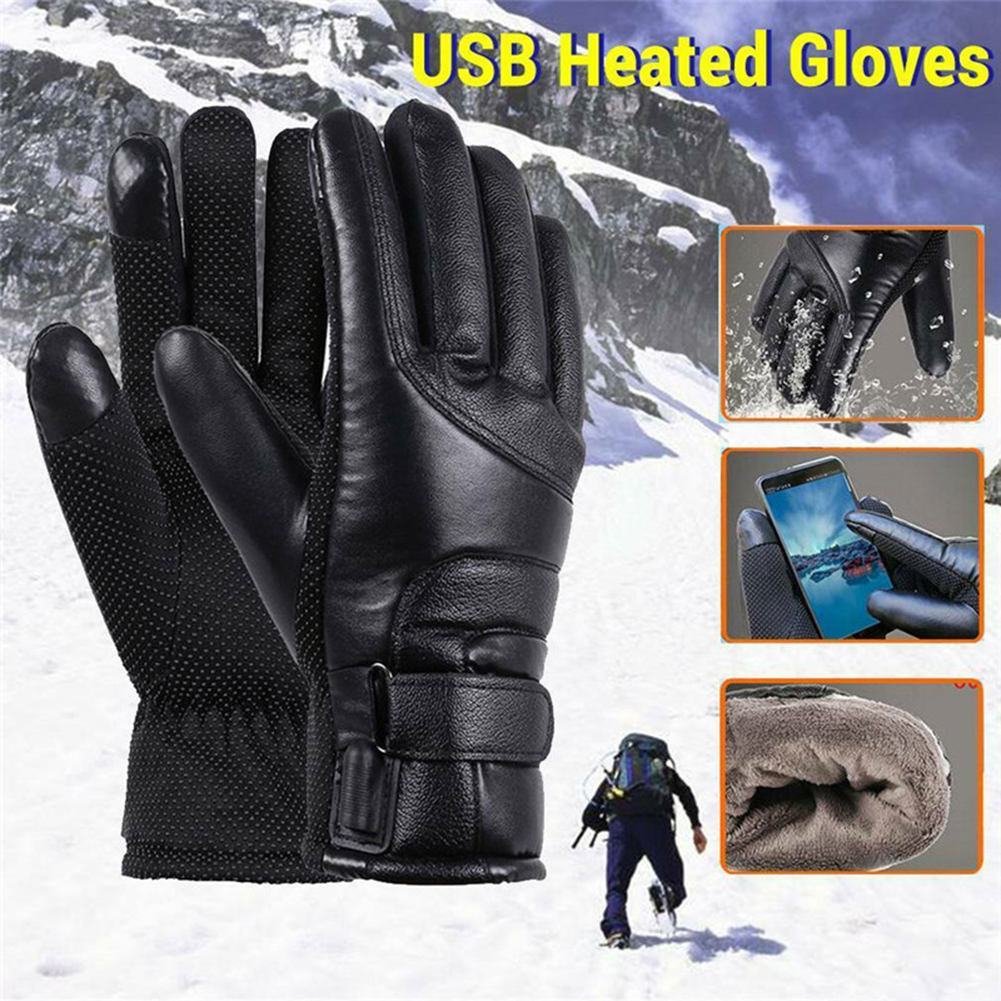 USB Electric Heated Gloves Out - Touch Screen Gloves reseña y precio