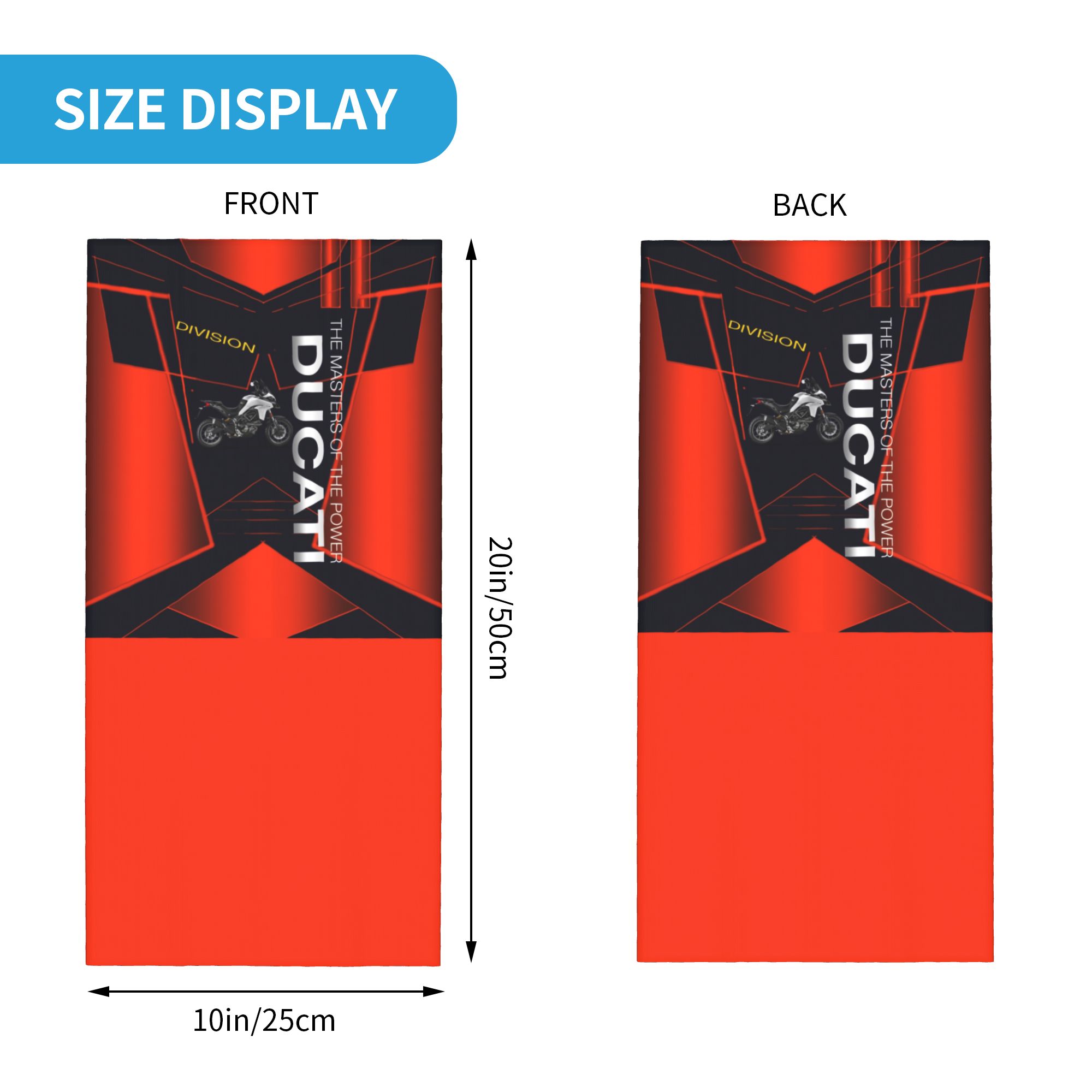 Custom Racing Sprot Ducatis  B - Neck Gaiter Fleece reseña y precio