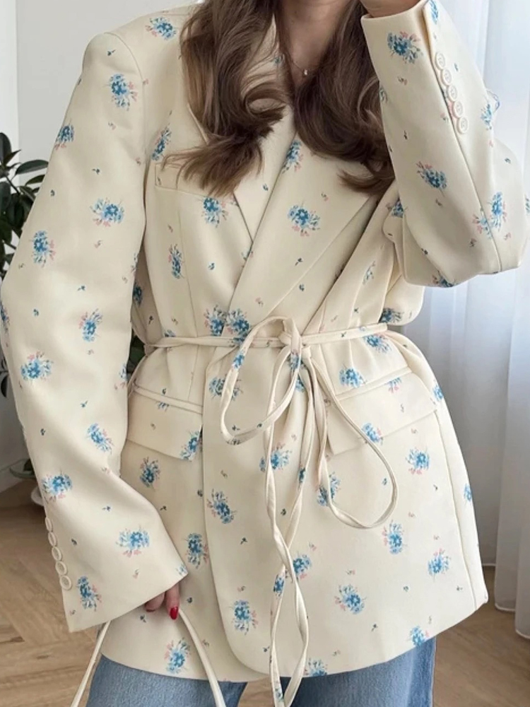 FSMG Elegant Flower Printed Lo - Down Jacket Packable reseña y precio