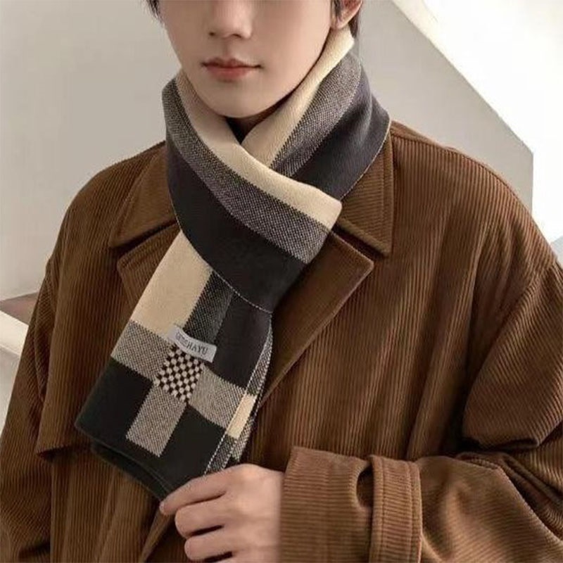 New Winter Men Scarf Keep Warm - Wool Scarf Men reseña y precio