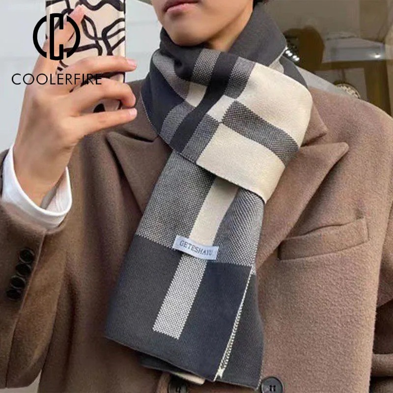 New Winter Men Scarf Keep Warm - Wool Scarf Men reseña y precio