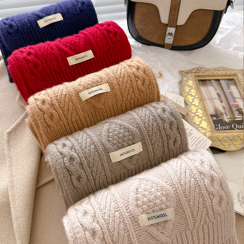 Luxury 100% Wool Scarf Women M - Shawl Wrap Winter reseña y precio