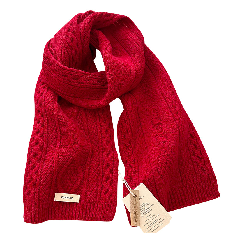 Luxury 100% Wool Scarf Women M - Shawl Wrap Winter reseña y precio