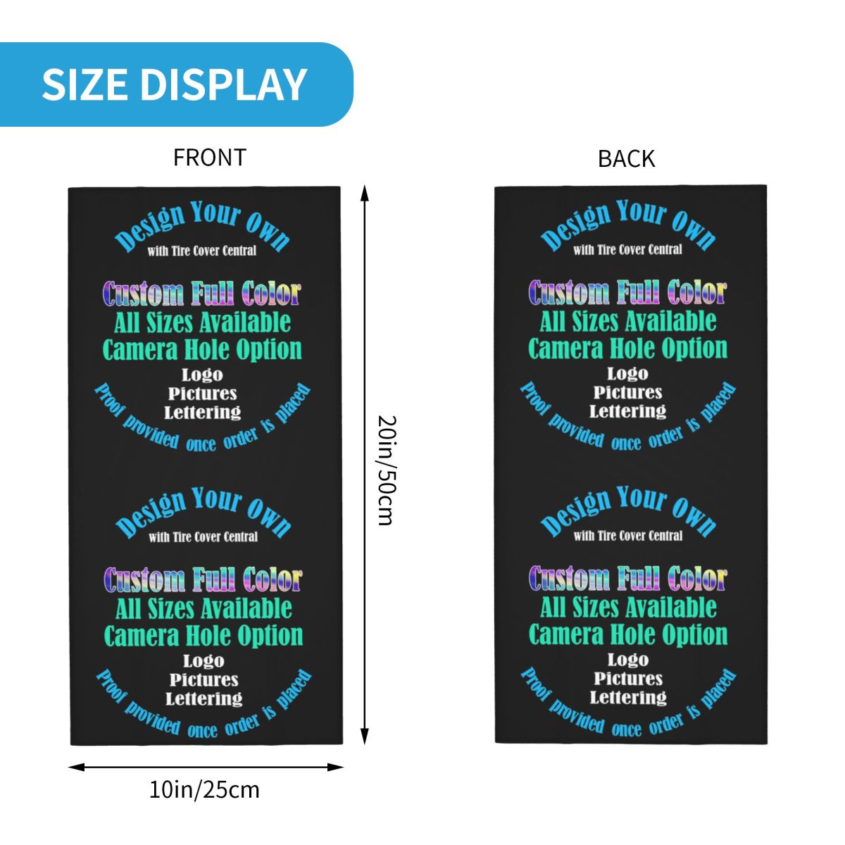 Custom Custom Your Design Prin - Neck Gaiter Fleece reseña y precio