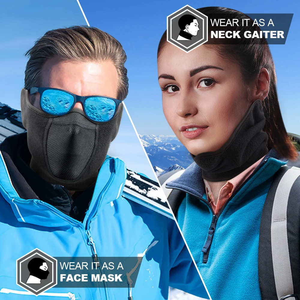 Winter Neck Warmer Ear Cover F - Fleece Ear Warmer Band reseña y precio