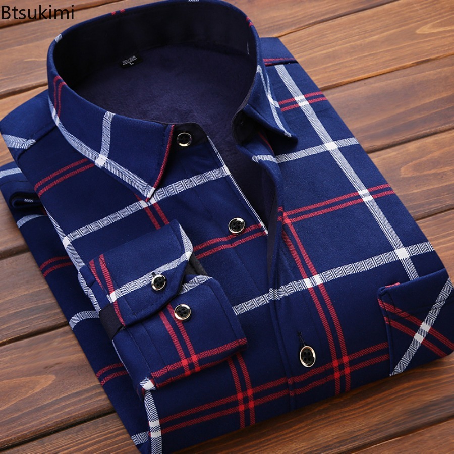 Flannel Men Shirt 2026 Autumn  - Flannel Shirt Lined reseña y precio