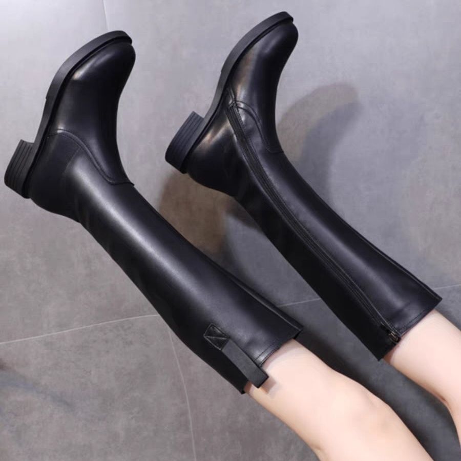 Autumn Winter Fleece-Lined Bla - Waterproof Winter Boot reseña y precio