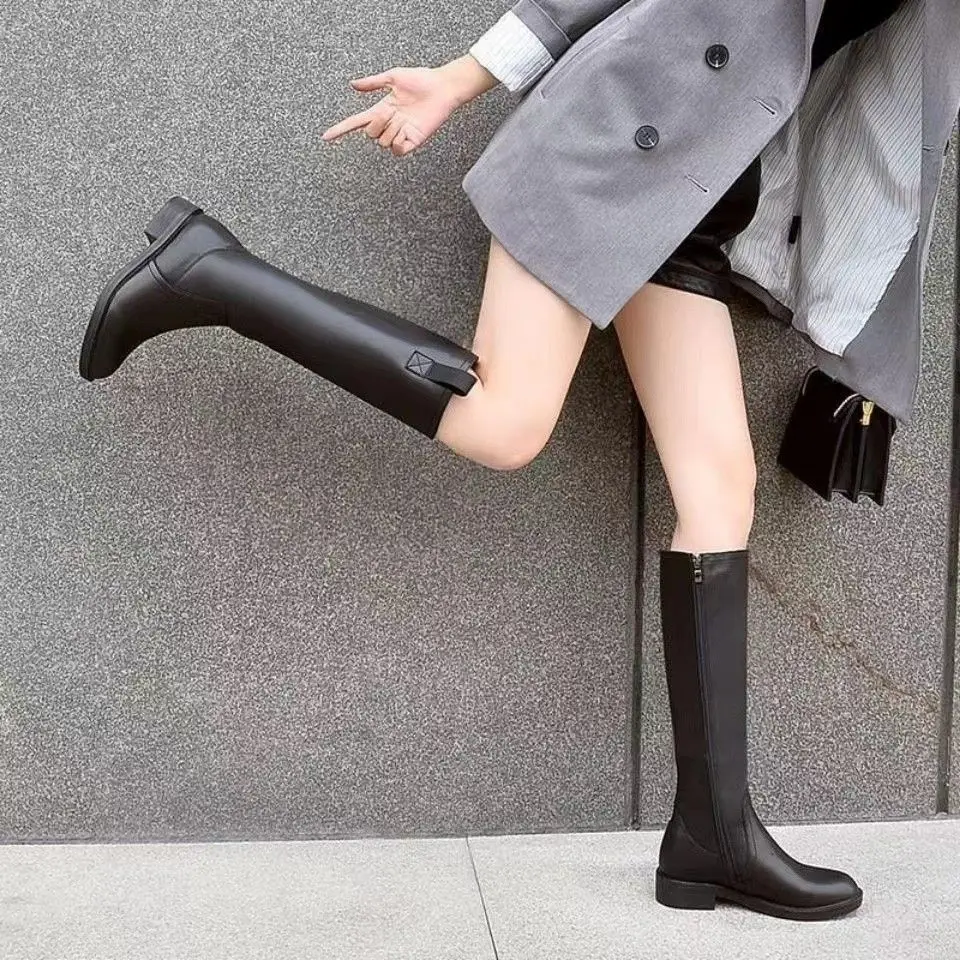 Autumn Winter Fleece-Lined Bla - Waterproof Winter Boot reseña y precio